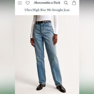 Abercrombie & Fitch The 90’s Straight Ultra High Rise